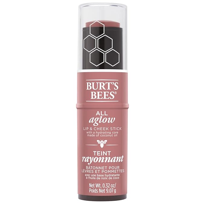 Burts Bees 100% Natural All Aglow Lip & Cheek Stick, Suez Sands - 1 Tube