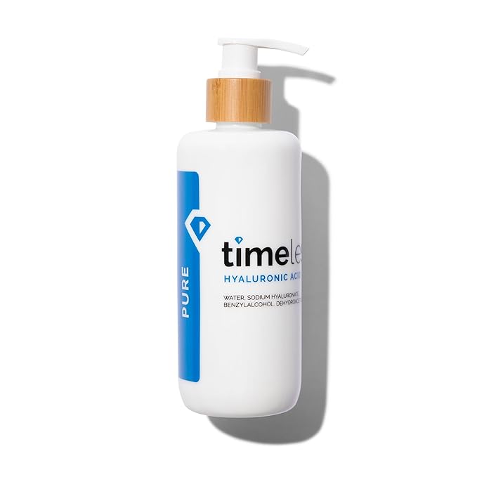 Timeless Skin Care Hyaluronic Acid 100% Pure Serum - Hydrating Face Serum for Personal Care - Fragrance-Free - Hyaluronic Acid - for Skin Care - 8 oz