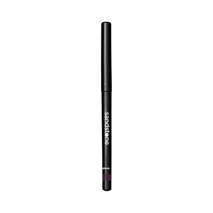 Sandstone Scandinavia Waterproof Eyeliner Pencil – Hypoallergenic & Vegan – Smudge-Proof Gel Formula – For Sensitive Eyes – Aubergine