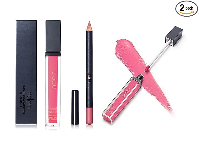 Lipstick for Women & Lip Liner Pencil – Liquid Matte Lipstick Long Lasting – Lip Combo Sets with Lip Stain Long Lasting Waterproof & lip liner stain – Lip Kit Pigmented-Non Smudge-Made in Italy 12