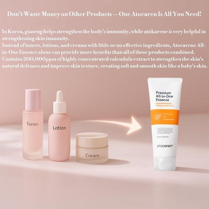 Calendula Essence – Popular Korean Soothing Serum with 200,000ppm Calendula, Fragrance-Free, Hydration & Anti-Aging Care for Sensitive Skin
