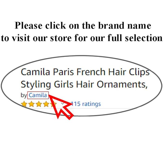 Camila Paris CP3866 French Octopus Hair Clip for Women Thick Hair and Long Curly Wavy Hair, Girls Hair Claw Clips, Styling Claw Clip for Thick Hair, Strong Hold No Slip Grip, Made in France