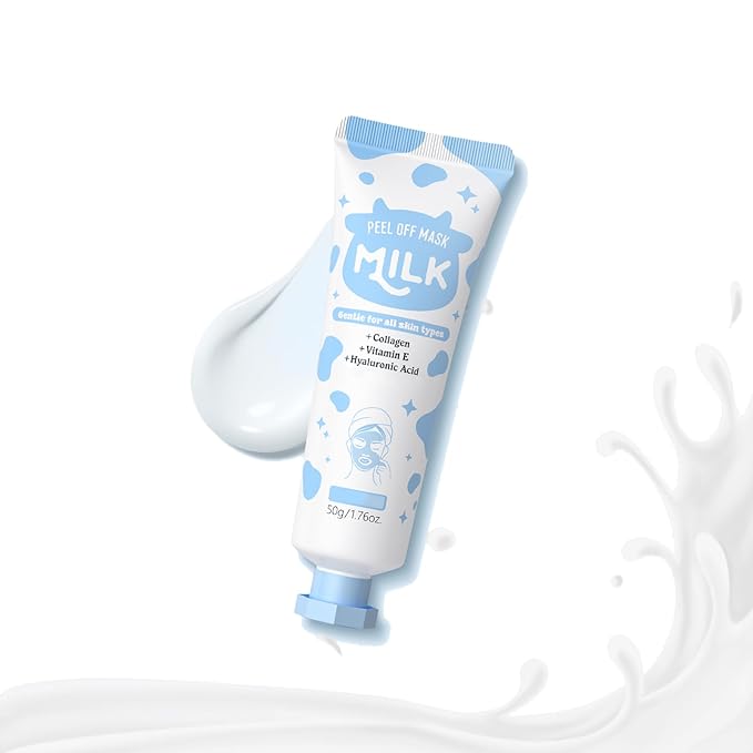 Milk Peel Off Jelly Face Mask, Exfoliating Hydro Jelly Masks for Facials, Hydrating, Soothing, Nourishing, Pores Cleansing, Oil Control, Smooth & Radiant Skin for All Skin Types