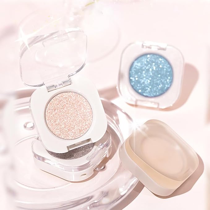 WanTuoluo Mauve Taupe Matte Eyeshadow Palette for Women, Single Monochrome Eye Shadow Makeup, Shiny Pressed Powder, Blendable Natural sombras ojos, Holographic,Vegan,Travel -25