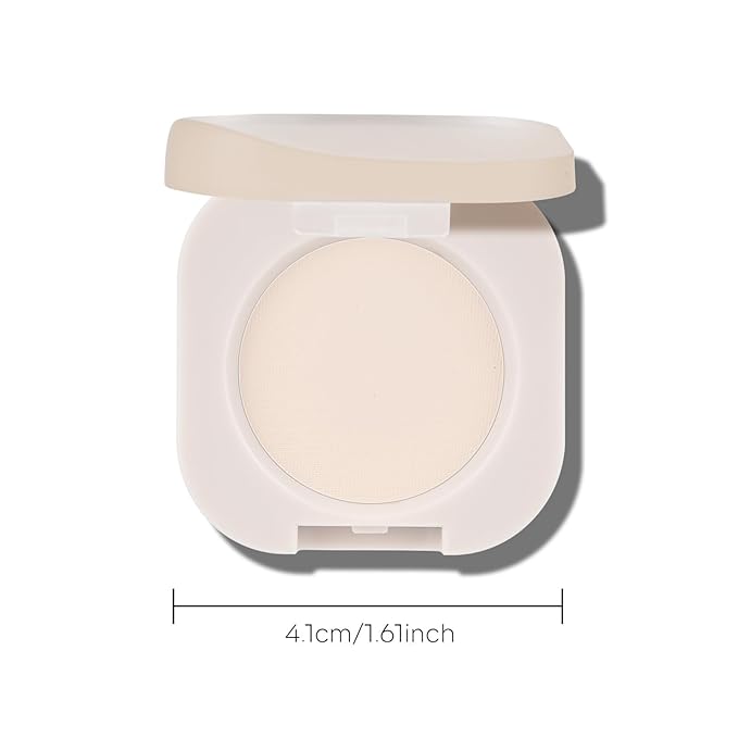 KYDA 2 Colors Single Matte Eyeshadow, Off White Vanilla + Warm Peach, Ultra-fine Lightweight Powder, Daily Matte Pressed Eyeshadow, Moonlight & Autumn Apricot
