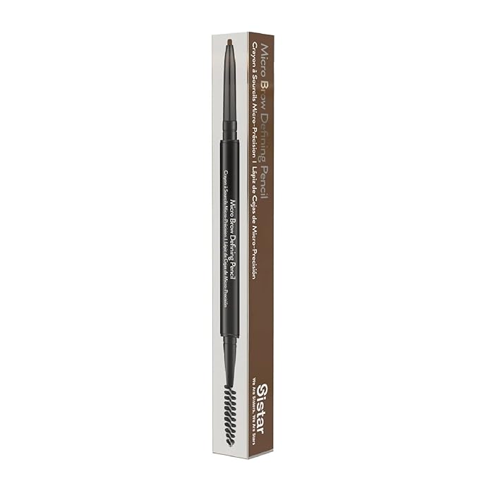 Sistar Micro Brow Defining Pencil Stylist Waterproof Eyebrow Pencil, Ultra Fine Double Ended Fill and Shape (Warm Brown)