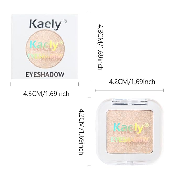 Glitter Shimmer Sparkle Eyeshadow Palette Makeup for Green Blue Eyes, Pearl White silver Glitter Shimmer Metallic Holographic Multichrome Cream Single Monochrome Iridescent Eye Shadow