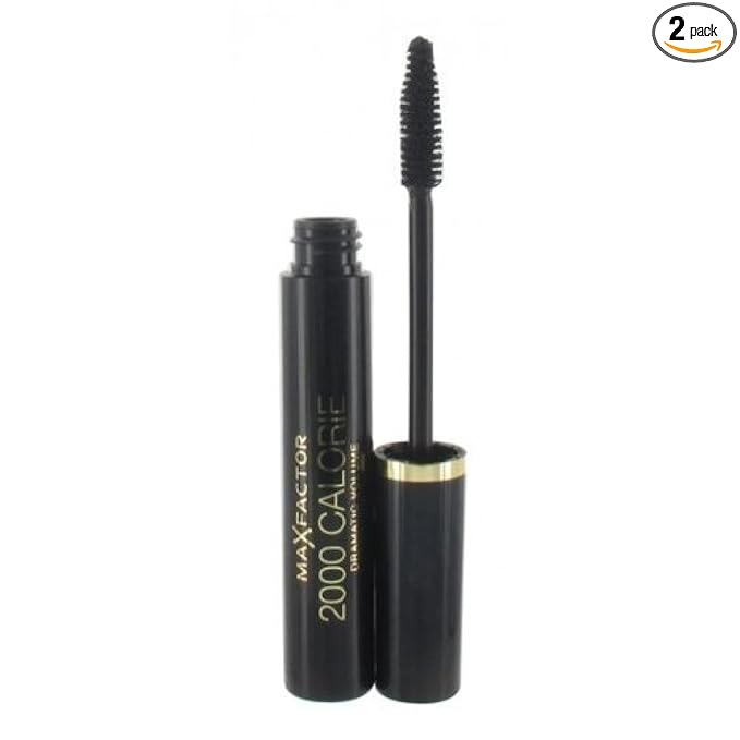 2 x Max Factor 2000 Calorie Dramatic Volume 9ml Mascara - Black/Brown