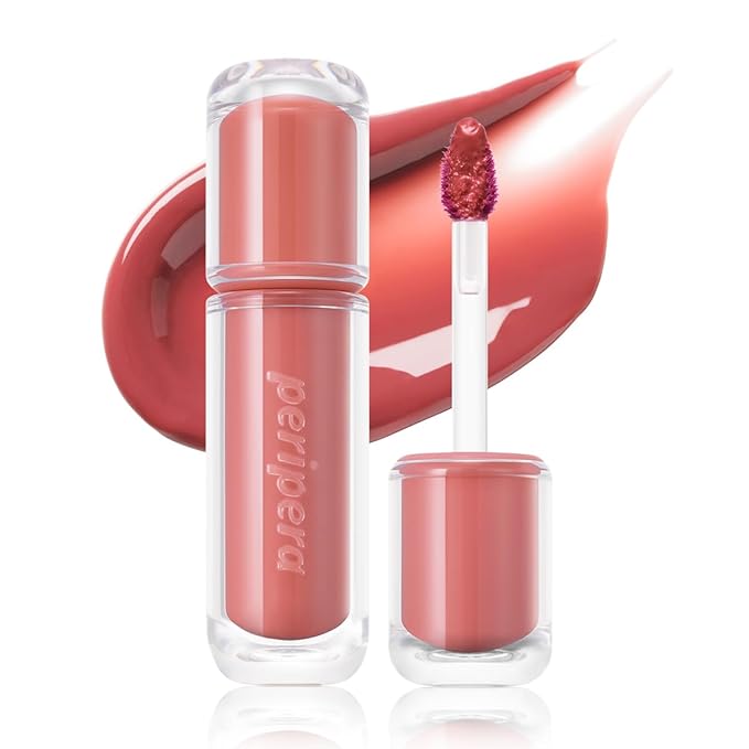 Peripera Mood Glowy Tint, Watery Glow Finish, Buildable Fresh Color, Lightweight, Long-Lasting, Non-Sticky, Korean Lip Tint (15 MY PICK ROSE)
