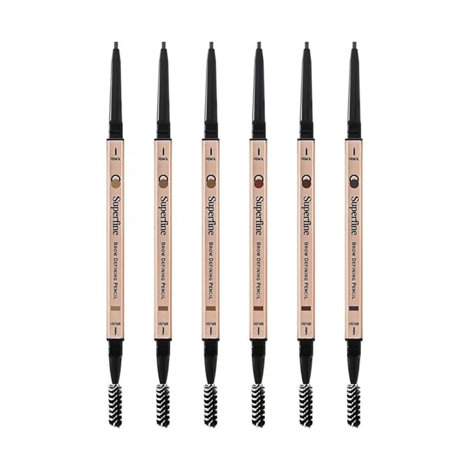 Beauty Superfine Micro Brow Pencil – 1.5mm Ultra-Fine Tip, Waterproof, Vegan Formula, 6 Shades – Long-Lasting Natural Eyebrow Pencil (06 - Dark Grey, 0.08G/0.002 FL.OZ（pack of 1）)