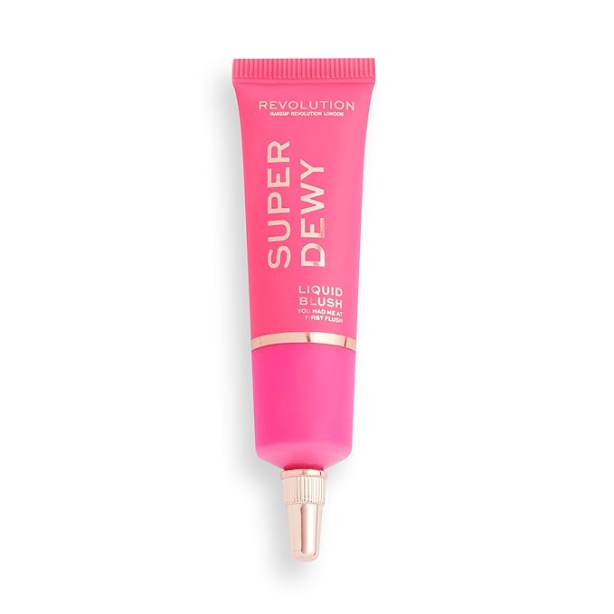 Revolution, Superdewy Liquid Blush, Richly Pigmented & Buildable, Blendable Formula, You Had Me At First Blush, 0.5 fl oz