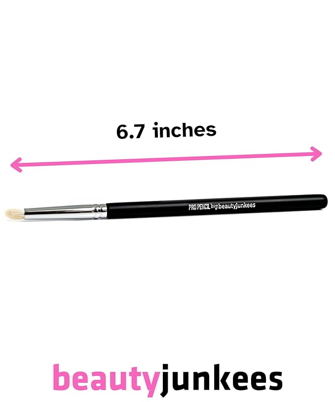 Beauty Junkees Pencil Brush Eye Makeup - Small Eyeshadow Brush for Blending and Smudging