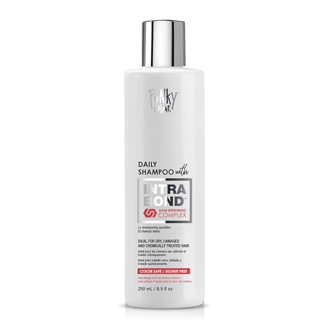 Punky Daily Shampoo with IntraBond Hair Repair Complex - Bond Repair Shampoo, Anti-Breakage, Strengthening Color-Safe & Sulfate-Free, 8.5 fl oz