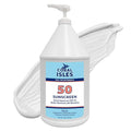 Coral Isles by Rocky Mountain Sunscreen | SPF 50 Lotion | Broad Spectrum UVA/UVB Protection | Hawaii Reef-Safe Act Compliant | Oxybenzone & Octinoxate Free | Water Resistant 80 Min. | 128 Fl Oz
