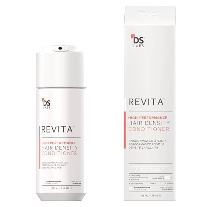 DS Labs For Men & Women Revita Conditioner - Scalp Refreshing Hydration for Fuller Looking, Weightless Hydration, Caffeine, Turmeric, Sulfate & Silicone Free, Color Safe, 205 mL