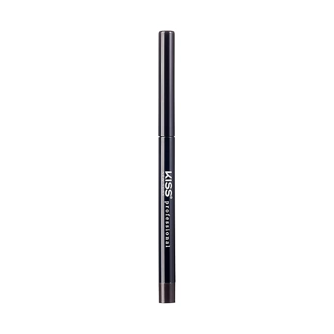 KISS NEW YORK Pro Intense Gel Eyeliner with Built-In Sharpener, Waterproof, Smudge-Proof, Long Lasting Gel Eyeliner Pencil (Black Brown)
