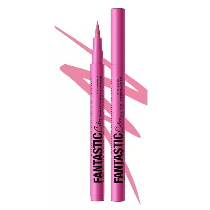 Pink Liquid Eyeliner Waterproof Long Wear Hot Pink Eyeliner Hypoallergenic Smudgeproof (04#)