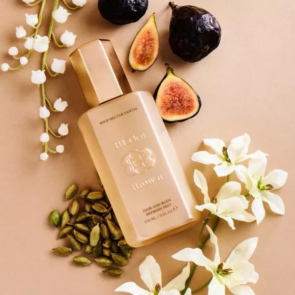 Blake Brownn Hair and Body Refresh Mist - WILD NECTAR SANTAL - Woody Floral Fragrance - 5 fl oz