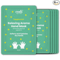 Relaxing Aroma Hand Mask, Home Spa Moisturizing Hand Gloves, 6 Pairs, For Dry Rough Hands, Hydrating Hand Treatment, Made in Korea (Peppermint)