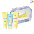 Bask Sunscreen Carry-on Kit: Travel Size Bundle with Beach and Travel Pouch | SPF 30 & 50 Sheer Moisturizing Sunscreen Lotion, Daily Invisible Gel SPF 40 Face Sunscreen, & Convenient Travel Pouch