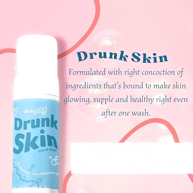 Drunk Skin Facial Wash, 100ml, 3.4 Fl Oz (Pack of 1)