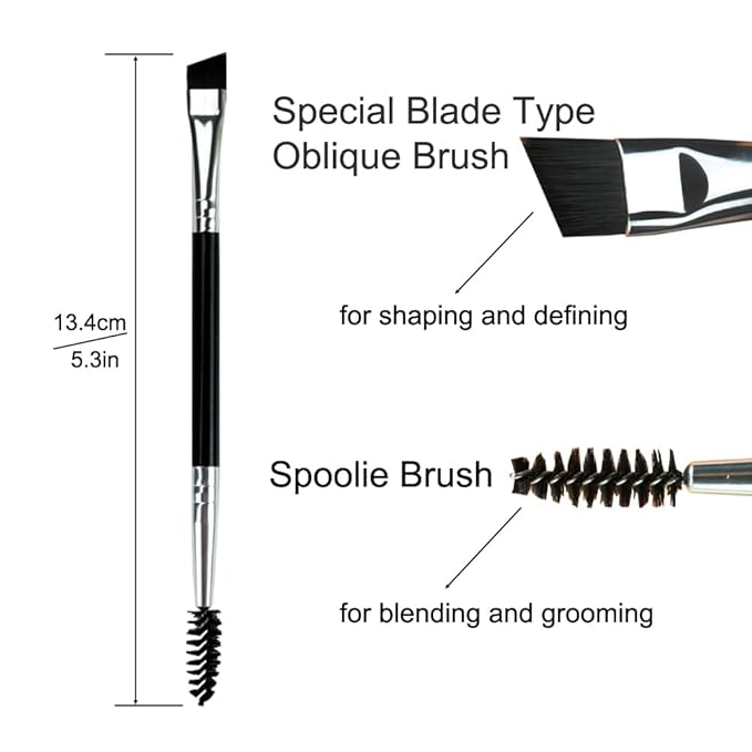 Upgraded Eyebrow Stamp Pencil Kit for Eyebrows Makeup, with Waterproof Eyebrow Pen, Black Eyebrow Eyeliner, Eyebrow Pomade, Specially Customized Blade Shaped Eyebrow Brush and Eyebrow Razor