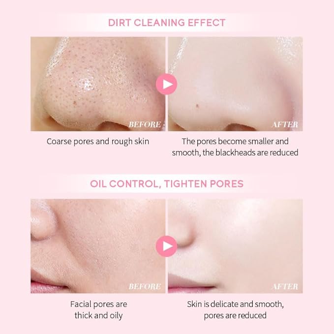 AKARY Sakura Clay Facial Mud Mask Deep Cleanse, Natural Skin Care Mask for Pore Cleansing, Oil Control, Reduce Acne, Skin Moisturizing, Smoothes Fine Lines, Pore Minimizer