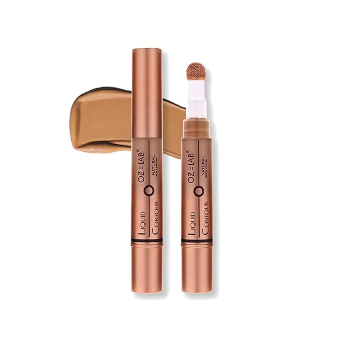 Calypso Glow Liquid Contour Wand Golden Sands – Long-Lasting Matte Finish, Buildable Coverage, Cushion Applicator, Vegan & Cruelty-Free, 6ML/0.21FL.OZ，PACK OF 1