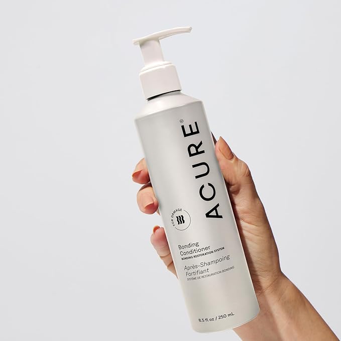 Acure Bonding Conditioner - Deep Moisture Conditioner for Women & Men w/Dry, Damaged, Fine, Dry, Damaged, Color Treated Hair, Cocoa Butter & Avocado Oil, Vegan, Sulfate Free - 8 fl oz (2 Pack)