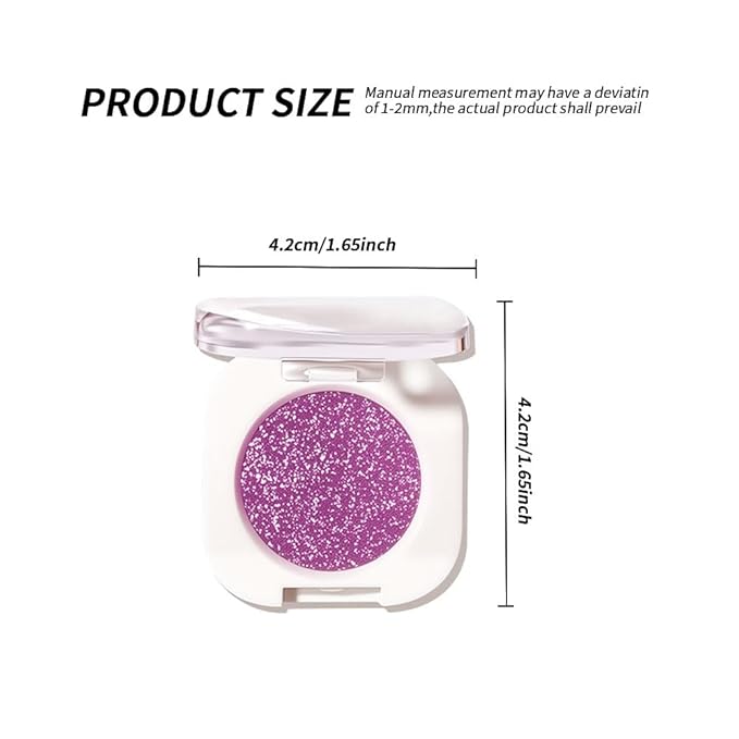 Pearlescent mini Eyeshadow Highly Pigmented Blend Matte & Shimmer EyeShadow,Cream Moisturizing Waterproof&Long Lasting Eye Makeup Natural Luminous Makeup Look (B08, 1 Count (Pack of 1))