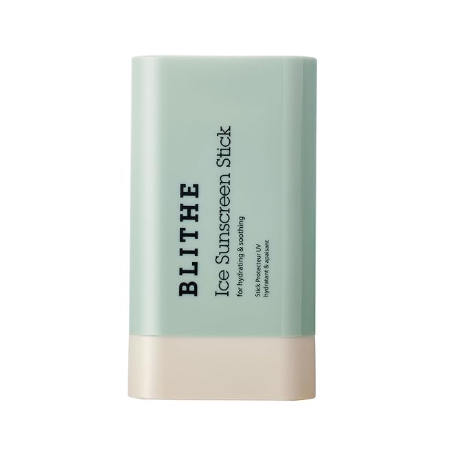BLITHE Ice Sunscreen Stick SPF50+ | Cooling Effect | Korean Suncreen Stick Suncare Sunblock, No Whitecast