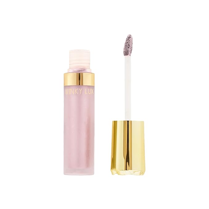 Winky Lux Rose Petal Liquid Eyeshadow, Longwear, Buildable, High-Pigment, Blendable, Crease-Proof, with Hydrating Vitamin E & Mango Seed Butter, Clean Beauty, Cruelty-Free, Vegan, Primrose Shimmer