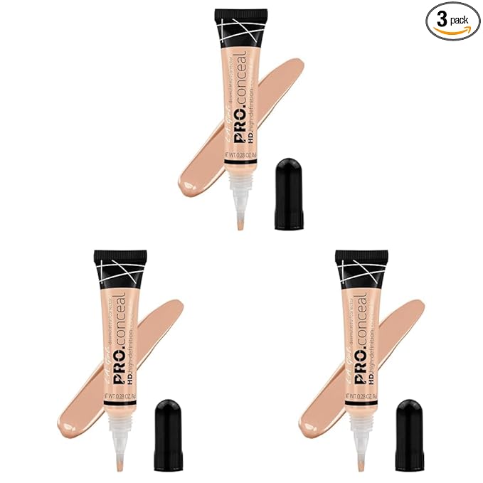 L.A. Girl Hd Pro Conceal, Buff, 0.28 Oz (Pack of 3)