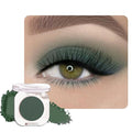 Forest Green Matte Eyeshadow, Military Green Gray Color Single Eyeshadow Palette Makeup, Neutral Powde Eye Shadow for Mature Skin, Pigmented Waterproof, Vegan & Cruelty-Free, Sombras para Ojos