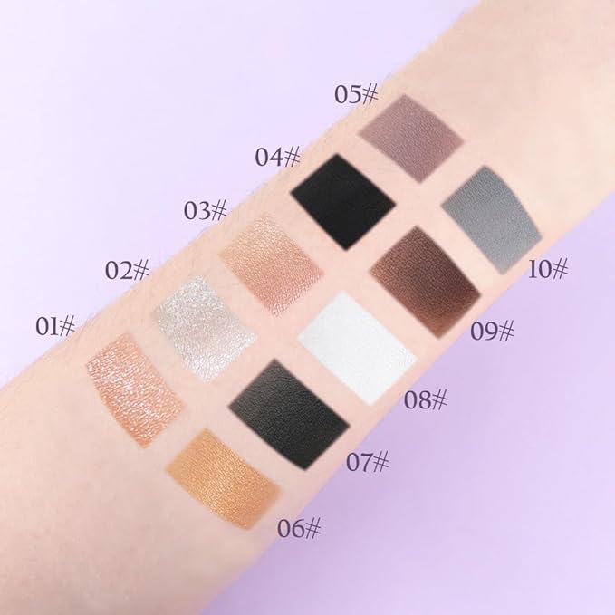 Dusty Grey Single Matte Eyeshadow Makeup, Neutral Powde Eye Shadow for Older Women, Smoky Gray Grey Matte Singles Eyeshadow Palette Pigmented Waterproof Monochrome Mini