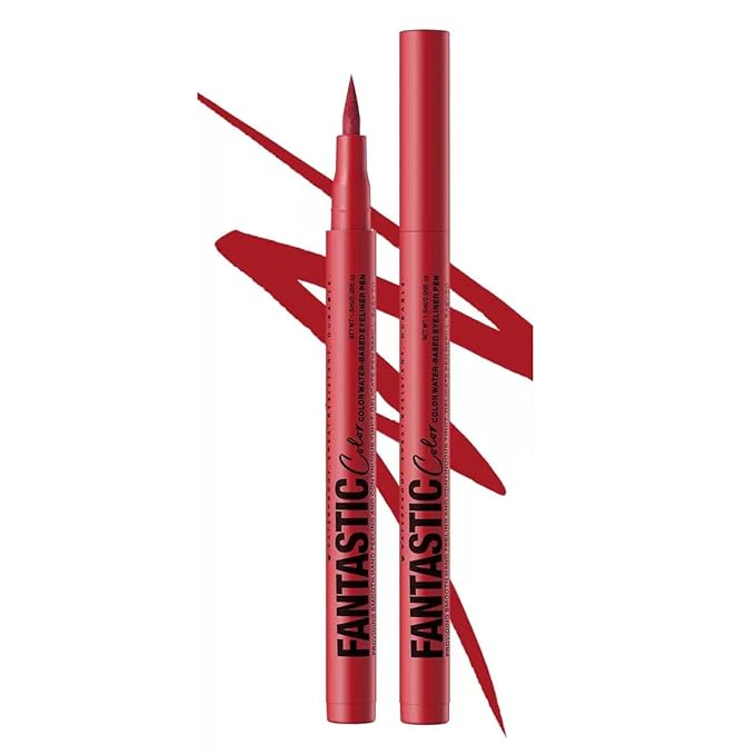 Red Liquid Eyeliner Waterproof Long Wear Red Waterline Eyeliner Hypoallergenic Smudgeproof (05#)