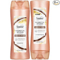 Suave Coconut Infusion Shampoo and Conditioner, Visible Damage Repair – Moisturizing Frizz Control Hair Products for Women & Men, 12.6 Oz Ea