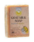 Honey Sweetie Acres Silver and Gold Goat Milk Soap - Handmade 5 oz Bar, Made with Natural Ingredients, Moisturizing & Gentle, Made in the USA