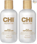 CHI Keratin Silk Infusion,Hydrating Hair Serum For Restoring Softness & Shine,Helps Dry,Damaged Hair,Sulfate-free,6 Oz,(Pack of 2)