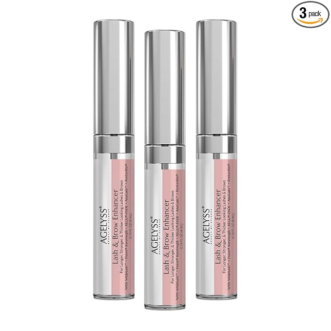 Agelyss Lash & Brow Enhancer - Longer, Stronger & Thicker Lash and Brows - 3 Bottles