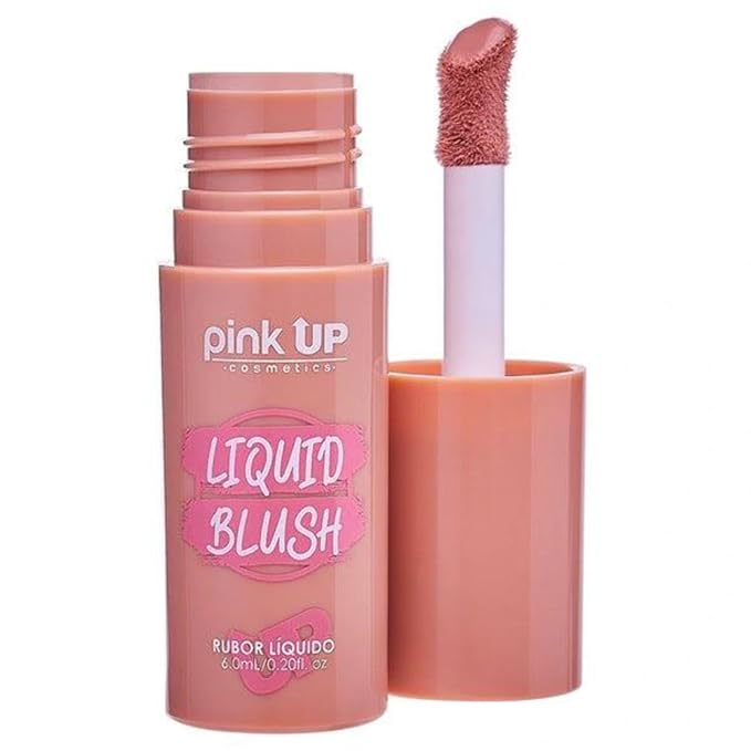 PINK UP | Liquid Blush | Long-Lasting Liquid Blush | Non-Greasy | Highly Pigmented | Suitable for All Skin Types | Matte Colors | Subtle Shimmer Highlights | Shade: Pink Cheeks| 6ml | Model PKLB08