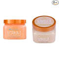 Tree Hut Vitamin C and Vanilla Shea Sugar Body Scrubs, Both 18 oz, Ultra Hydrating and Exfoliating