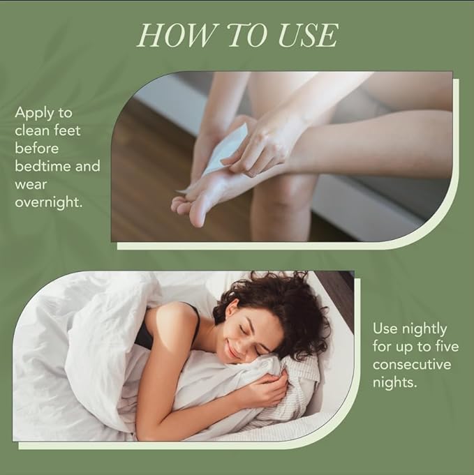 Ballotte Deep Cleansing Foot Pads - Soothe Your Sole While You Sleep, Revitalizing Foot Patches with Bamboo Vinegar, Mint & Vitamin C, Adhesive Feet Pads for Men & Women, 30 Count