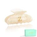 Acrylic Letter Hair Clips For Women Alphabet Hair Claw Initial Hair Clip Fashion Glitter Chic Monogram Claw Clip Hair Accessory Large Hair Clips Z