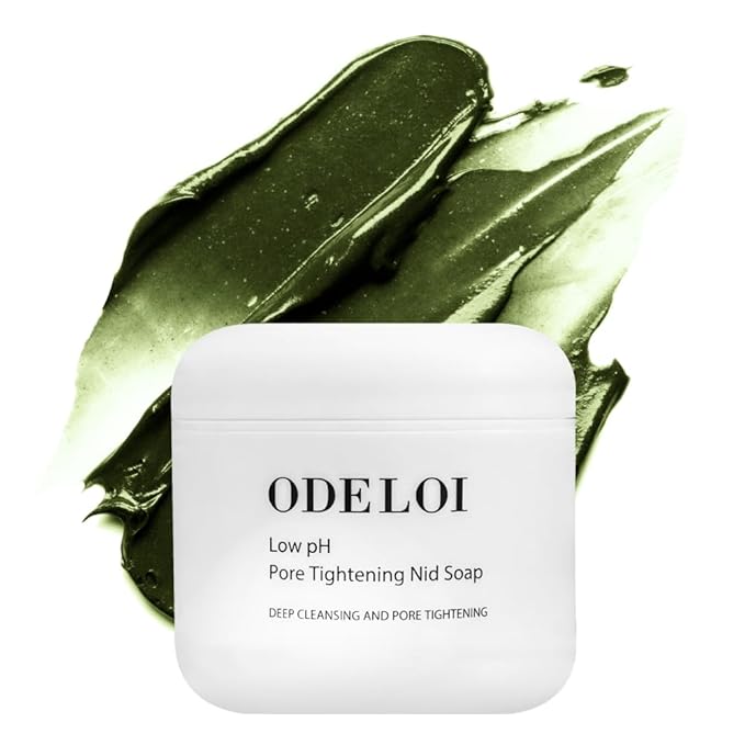 Korean Pore Cleanser, Low pH Sebum Balancing Face Wash & Daily Facial Soap with Mugwort and Tea Tree, for Oily and Sensitive Skin, 4.23 oz