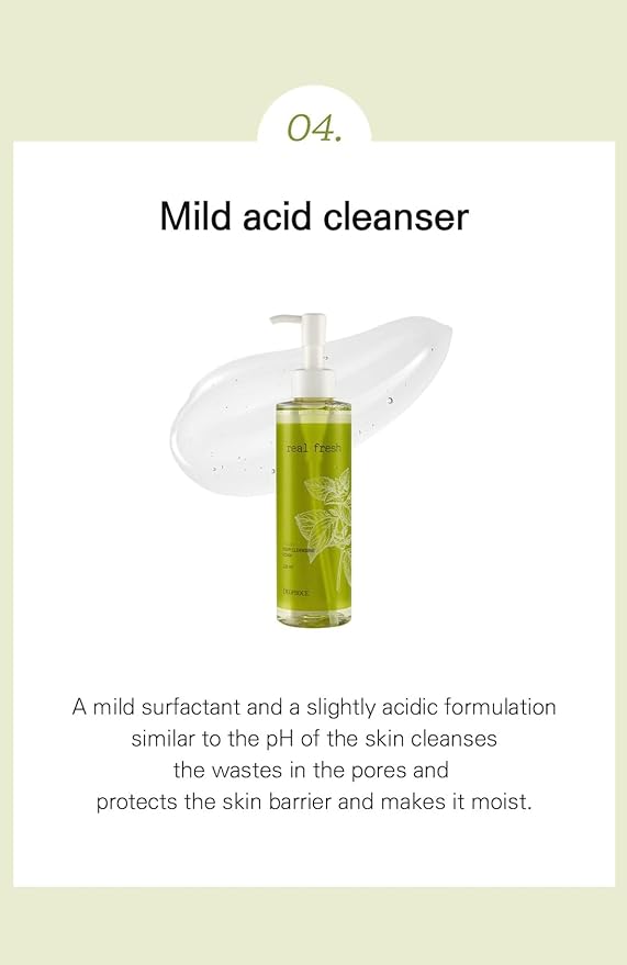Deoproce Real Fresh Vegan Deep Cleansing Foam 200 ml, Korean Skincare, Moisturizing Face Wash with Plant Extracts, Allantoin, Tones, Improves Complexion