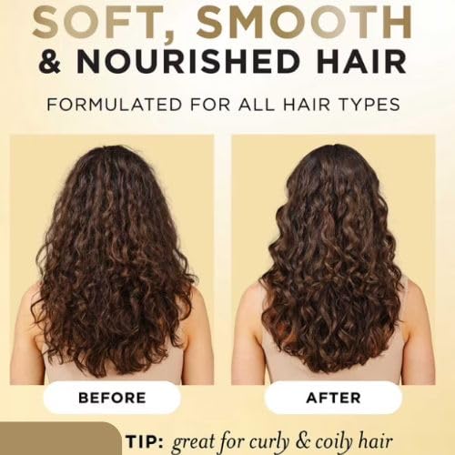 Coconut Milk & Shea Butter SHAMPOO & CONDITIONER SET 38.2 fl oz bottle each- Sulfate-Free Duo for Curly, Wavy & Dry Hair - Frizz Control, Shine & Softness for Textured Hair
