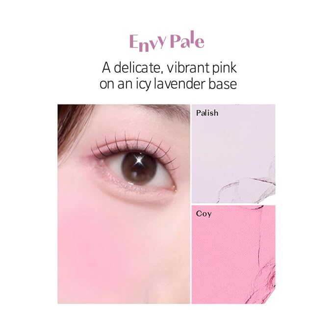 ETUDE Heart Pop Duo Blush, Soft Glow Cheek Colors, Natural Highlight & Glossy Finish, Lightweight Dual-Tone Formula, Korean Makeup Artist Collab, Compact 0.2 oz – Envy Flash