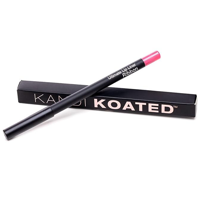 Kandi Koated Edge Lip Liner Pencil [Ribbon] Vegan Lip Liner | Paraben-Free, Cruelty-Free Formula with Vitamin E and C | Beauty & Makeup