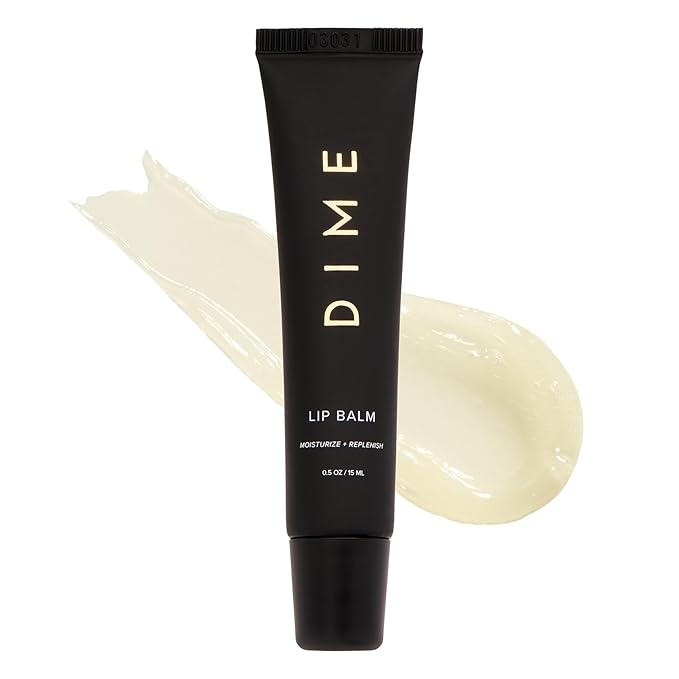 DIME Beauty Fresh Air Lip Balm - Glossy Hydrating Lip Treatment with Shea Butter, Anti-Aging Lip Care, Lip Moisturizer, Vegan, Cruelty-Free, 0.5 oz / 15 ml
